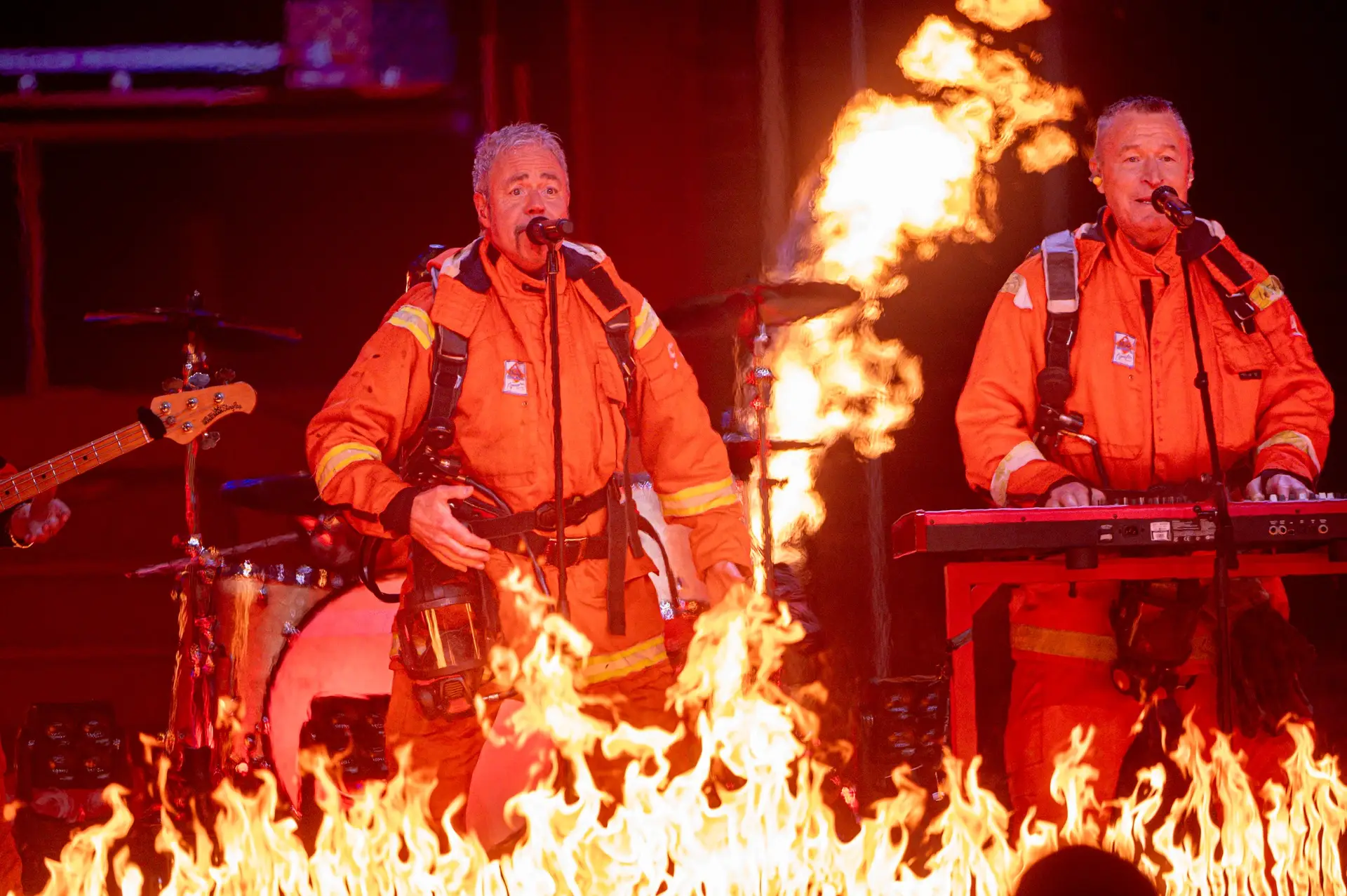 Straight into the fire with #brandstadcitysläckers - this will haunt us for all of the summer. We are discussing to bring the pyro to the afterparty ;) that's all folks when it comes to acts :)